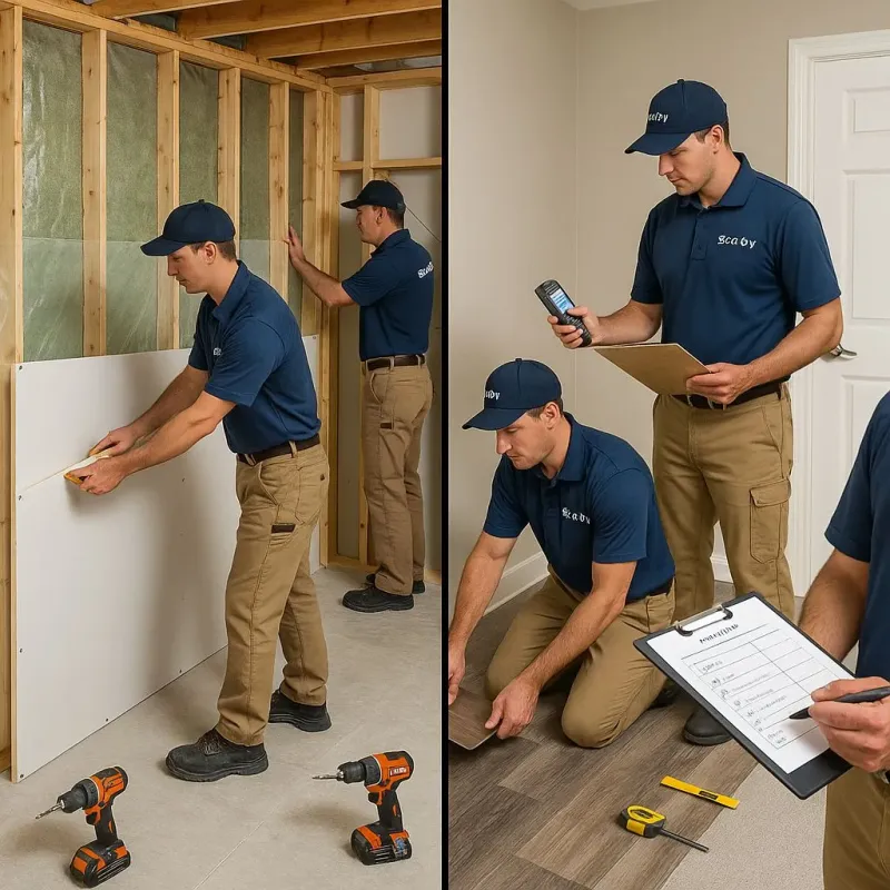 Repairs and Reconstruction process in North Smithfield, RI